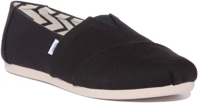 Produktbild von Toms Alpargata Frauen Recycelt Baumwolle Le wand Schlupf Auf Turnschuhe Schwarz – undefined / Schwarz