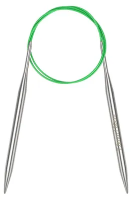Obrázek produktu pro Kulaté pletací jehlice, 7,0 mm, délka 80 cm, nerezová ocel s flexibilním kabelem