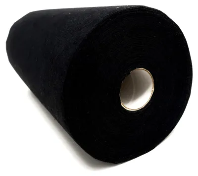 Produktbild von 50 lfm. Stickvlies, Reißvlies in schwarz, 50 g/m², 30 cm breit, Baumwolle Soft, mittelschwere Stoffe, Stickvlies ohne Kleber