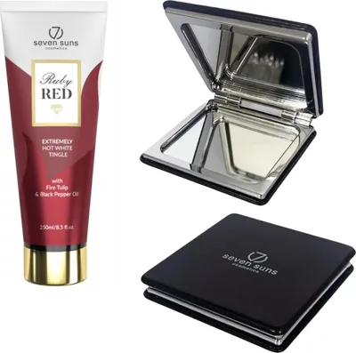 Zdjęcie produktu dla 7suns Ruby Red Extremely Hot White Tingle 250ml + Podwójne Lusterko Gratis