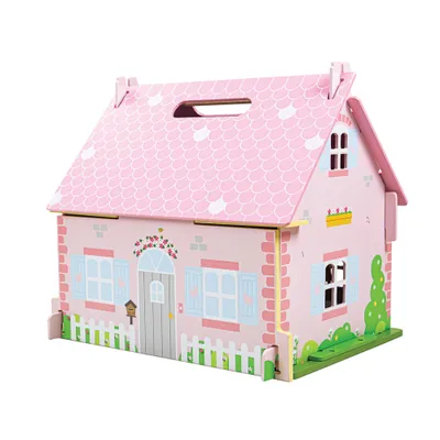 Produktbild von Bigjigs Toys Tragbares Puppenhaus aus Holz