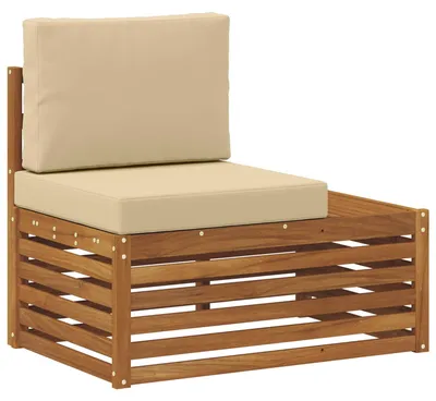 Immagine prodotto di vidaXL Divano da esterno Natur 91 x 63 x 73 cm Legno massello di acacia