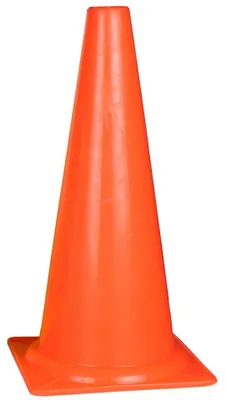 Zdjęcie produktu dla Stożek sportowy pomarańczowy wysokość/szerokość 15 cm