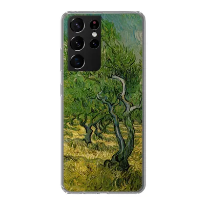 Produktbild von MuchoWow® Handyhülle Schutzhülle Hülle für Samsung Galaxy S21 Ultra Olivenhain - Vincent van Gogh Silikon Softcase Handy Hülle - Mobiltelefon