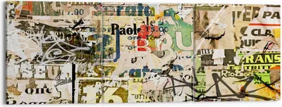 Produktbild von Bild auf Leinwand - Leinwandbild - Graffiti modern - 150x50cm - Wand Bild - Wanddeko - Wandbilder - Leinwanddruck - Bilder - Kunstdruck - Wanddekoration - Leinwand bilder - Wandkunst - CA150x50-3520
