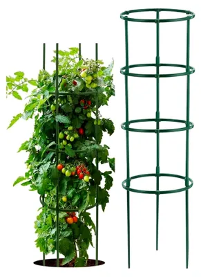 Produktbild von Tomaten Rankhilfe mit verstellbarer Höhe, Blumenstütze und Ranksäule für Kletterpflanzen