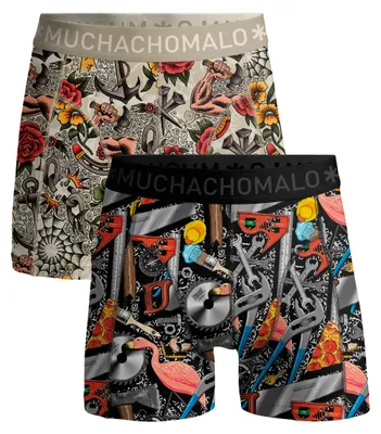 Produktbild von Muchachomalo Jungen Boxershorts – 2er Pack – Baumwolle Stretch – Bequeme Unterwäsche – Größe 146/152 - TOOLBOXHERO1010-04J