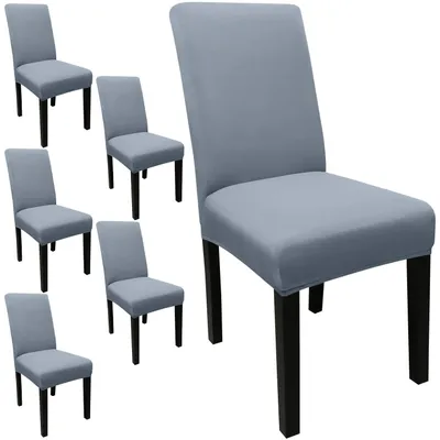 Produktbild von JQinHome 6 Stück Esszimmerstühle, hochdehnbar, abnehmbar, waschbar, für Zuhause,
