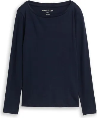 Produktbild von Basic Langarmshirt aus Baumwolle