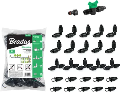 Obrázek produktu pro BRADAS Sada 27 ks příslušenství QJ pro zavlažovací hadice 16 mm BR-DSWAQJ20-SET1