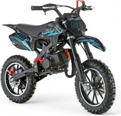 Produktbild von Crossbike 703A mit 49ccm Motor, 45 km/h Höchstgeschwindigkeit, Türkis, 128x56x85 cm