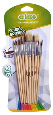 Obrázok produktu pre Cricco Školské štetce, 10 ks