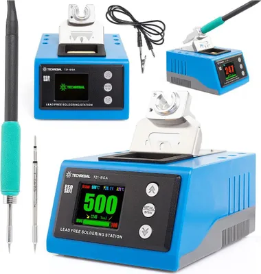 Image de Station de soudure TECHREBAL T21-BGA, 180W, avec embouts de soudure T210