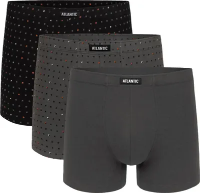 Produktbild von Boxershorts Atlantic schwarz grau mit perfekter Passform XL