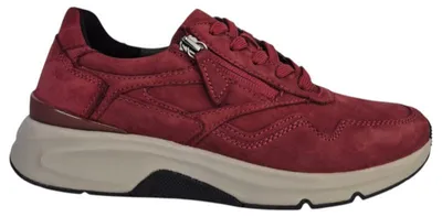 Productafbeelding van Gabor Rollingsoft Nubuk, sportieve veterschoen, rood