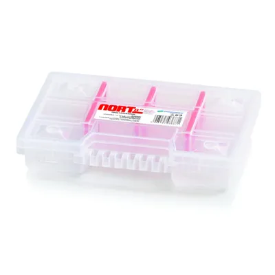Produktbild von Organizer Sortimentskasten Sammelbox Kunststoff  195 x 155 x 35 mm Kleinteilefächer individuel bis 10 Fächer