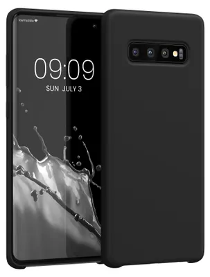 Produktbild von kwmobile Handyhülle für Samsung Galaxy S10 Plus / S10+ Hülle - Case Silikon - Kabelloses Laden - Schutzhülle Cover in Schwarz