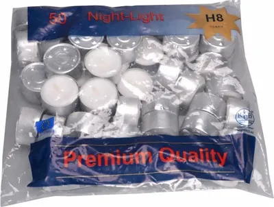 A bag of tea lights.