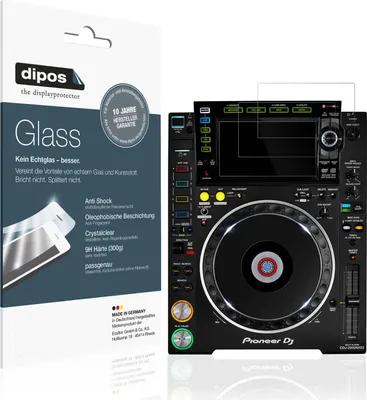 Produktbild von 2x dipos GlassCC Pioneer CDJ-2000NXS2 Display