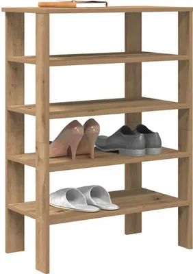 Image de Meubles Étagère à chaussures Chêne Artisan 61x32x87,5 cm Matériau dérivé du bois - Étagères à chaussures 859859