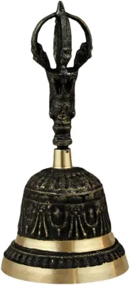Produktbild von Kupferne Vintage-Handglocke für Weihnachten