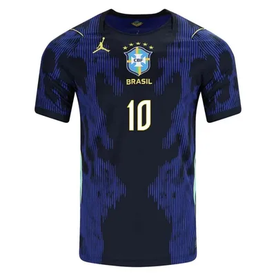 Immagine prodotto di #10 Neymar Jr Maglia da calcio Brasile da trasferta, versione giocatore, per i Mondiali 2026, per bambini e adulti. TAGLIA:XL