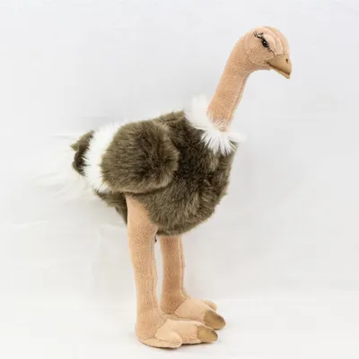 Produktbild von Kuscheltier Strauß 32 cm stehend grau