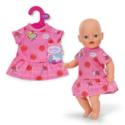 Produktbild von BABY born Kleid mit süßem Apfel- und Marienkäfer-Print für 36cm Puppen