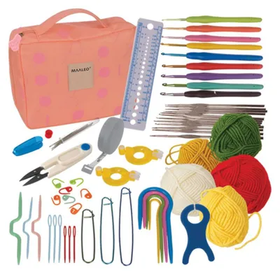 Produktbild von Maaleo 25692 Häkelnadelset im XXL-Etui, 58-teilig