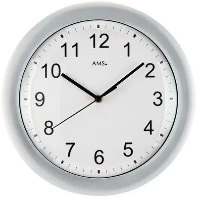 Produktbild von AMS Funk-Wanduhr, Funkwerk, D30x4cm, 5933