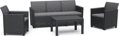 Image de Allibert Ensemble CLAIRE 5 PLACES - graphite
