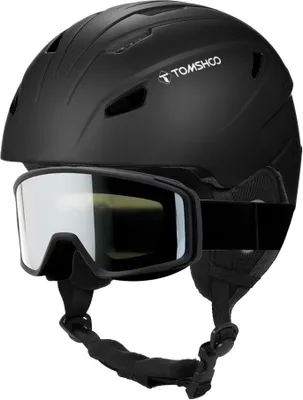 Produktbild von Skihelm- und Schutzbrillen-Set, Snowboardhelm, Brille, geeignet fuer Maenner, Frauen und Teenager šC stossfeste und winddichte Ausruestung zum Skifahren und Snowboarden