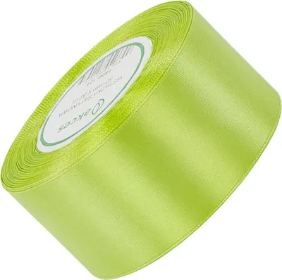 Zdjęcie produktu dla Wstążka satynowa zielone jabłuszko 50mm - 32m