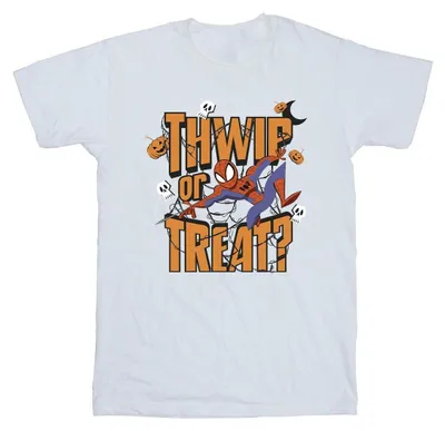 Image de Marvel - T-shirt « Thwip Or Treat » pour homme BI38308 (XL) (blanc)