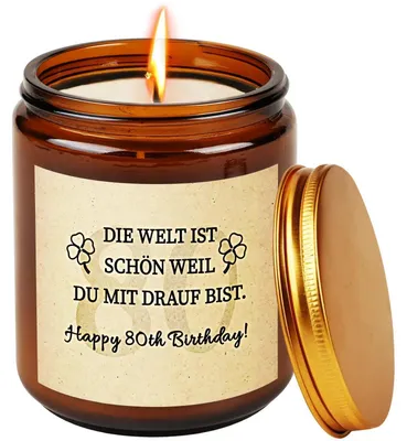 Produktbild von Duftkerze im Glas Lavendel Sojawachs 50 Stunden Brenndauer Geschenk für Frauen