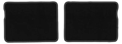 Image de Tapis arrière en moquette pour Suzuki Celerio 2014- (à hayon) – 2 pièces, noirs, sur mesure – Wielganizator LUX