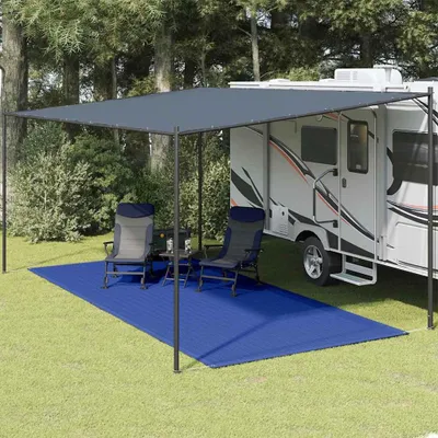 Image de vidaXL Tapis de tente 250x500 cm Bleu