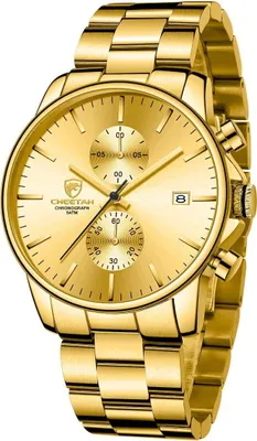 Produktbild von Elegante Herrenuhr aus Edelstahl mit versilbertem Design, wasserdichter Chronographen-Quarzuhr, stilvoll und langlebig, ideal für Alltag und besondere