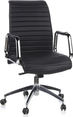 Produktbild von hjh OFFICE Profi Chefsessel ASPERA 10 Ergonomischer Bürostuhl mit Armlehnen Leder Drehstuhl für Büro, Zuhause