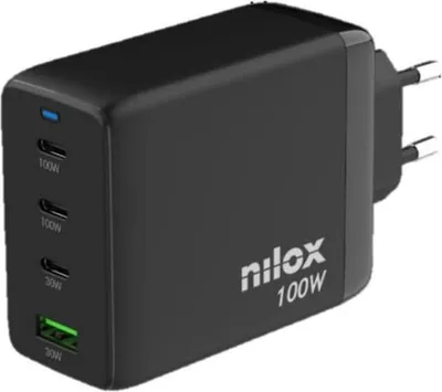Produktbild von Nilox NXGANUSBC100, Drinnen, AC, 2 m, Schwarz