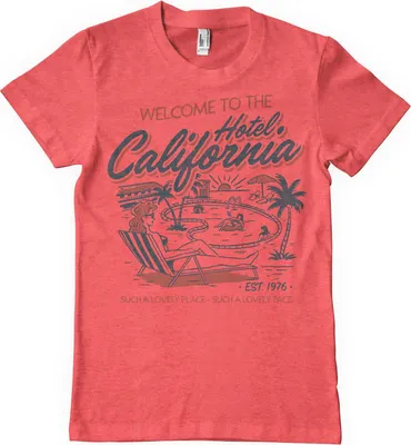Produktbild von Hotel California T-Shirt - Large - RedHeather