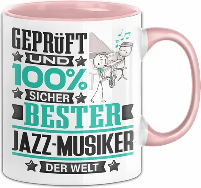 Produktbild von Jazz-Musiker Geschenk Lustiger Spruch für Jazz-Musiker Geschenkidee Bester Jazz-Musiker Der Welt (Rosa)