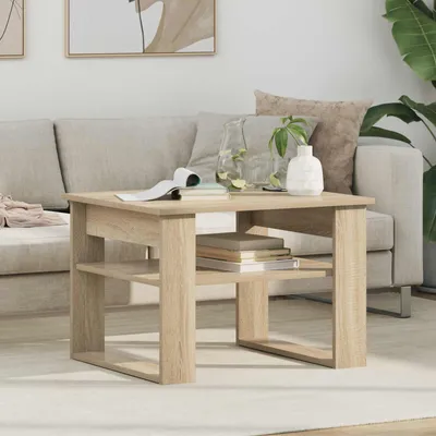 Produktbild von "Schlussverkauf" Couchtisch 1 PC - Modernen Stil - Kaffeetisch - Sonoma-Eiche 64x54x44 cm Holzwerkstoff C9688