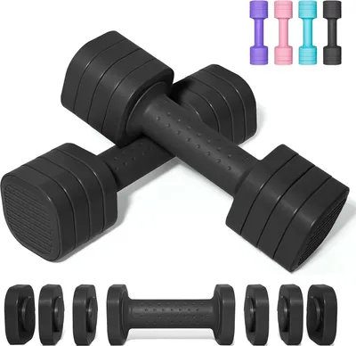 Produktbild von Passer 4,54 KG Hanteln Verstellbar, 4 in 1 Kurzhanteln Verstellbar für Frauen Männer Hantelset Kurzhantel Set Kurzhantel-Set Home Gym Übung Workout