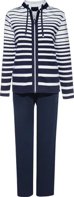 Produktbild von hajo Homewear women Damen-Freizeitanzug dunkelblau 46
