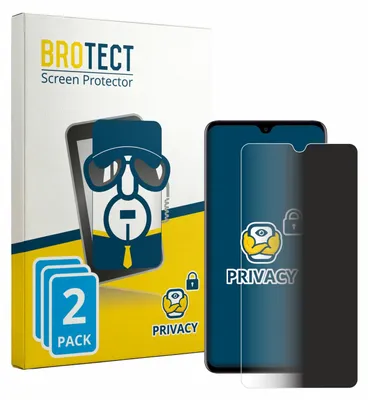 Produktbild von 2x BROTECT Sichtschutzfolie für Huawei Mate 20 Anti-Spy Privacy Sichtschutz Blickschutz Folie Blaulicht-Schutz
