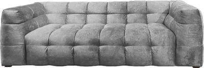 Produktbild von KAWOLA Sofa ROSARIO 4-Sitzer Velvet hellgrau