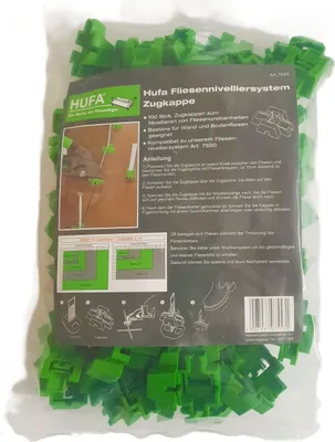 Produktbild von Hufa Fliesen Nivelliersystem 100 x Zugkappen