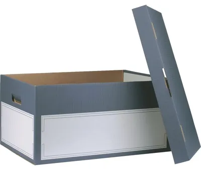Produktbild von Smartbox Pro Archivbox mit Deckel, 414 x 331 x 266 mm, grau, 2 Stück