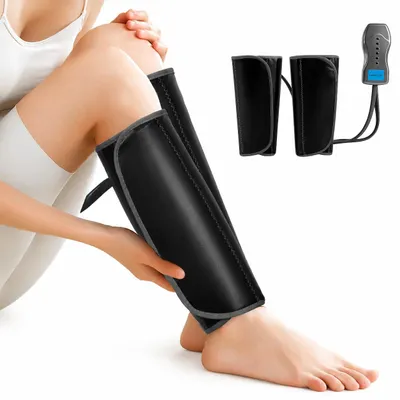Produktbild von INF Elektrische Luftkompressions-Wadenmassagegerät - 2er Set für Zuhause Schwarz